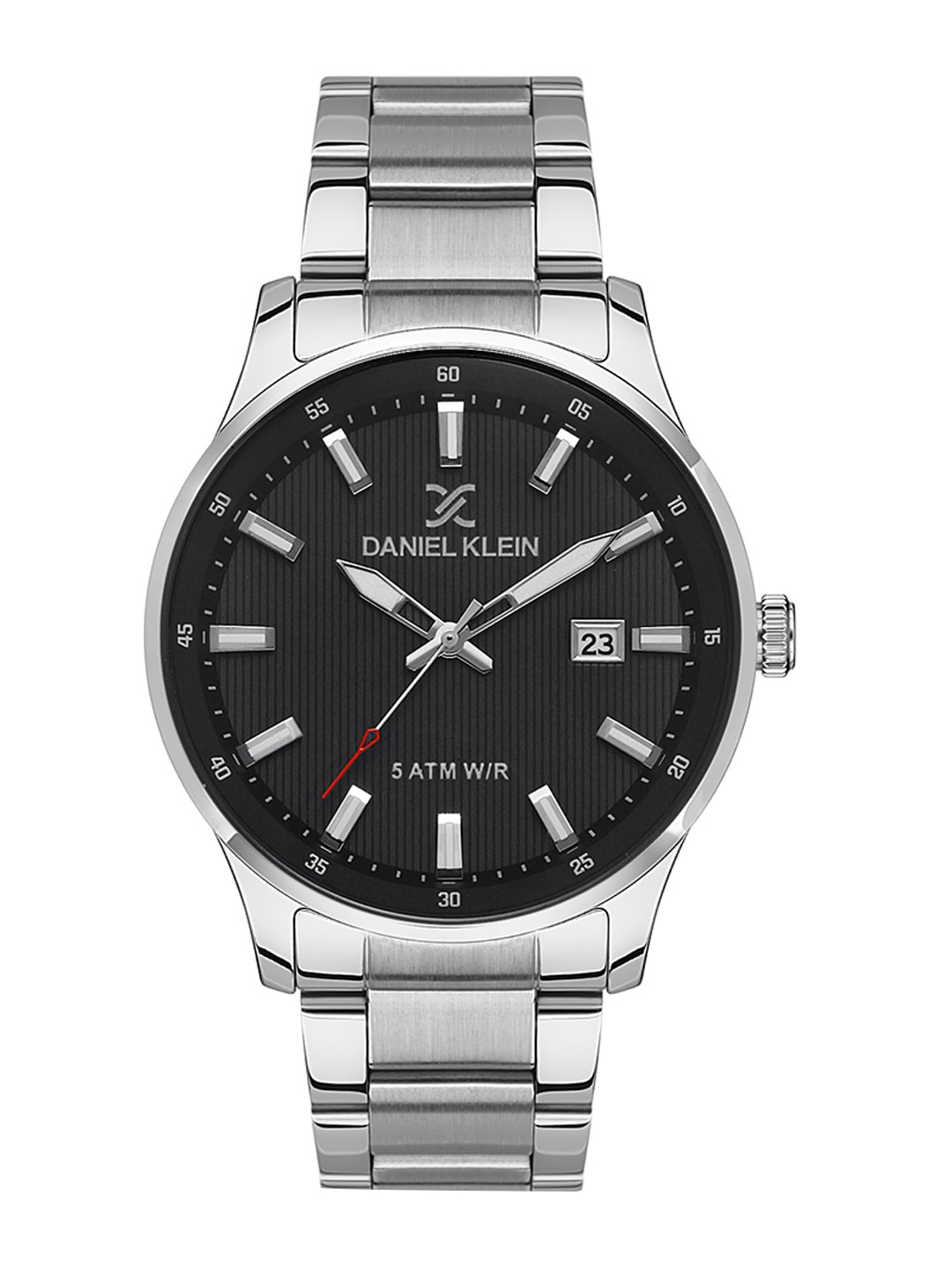 

Daniel Klein Men Textured Dial & Bracelet Style Straps Analogue Watch DK 1 13376-2, Black