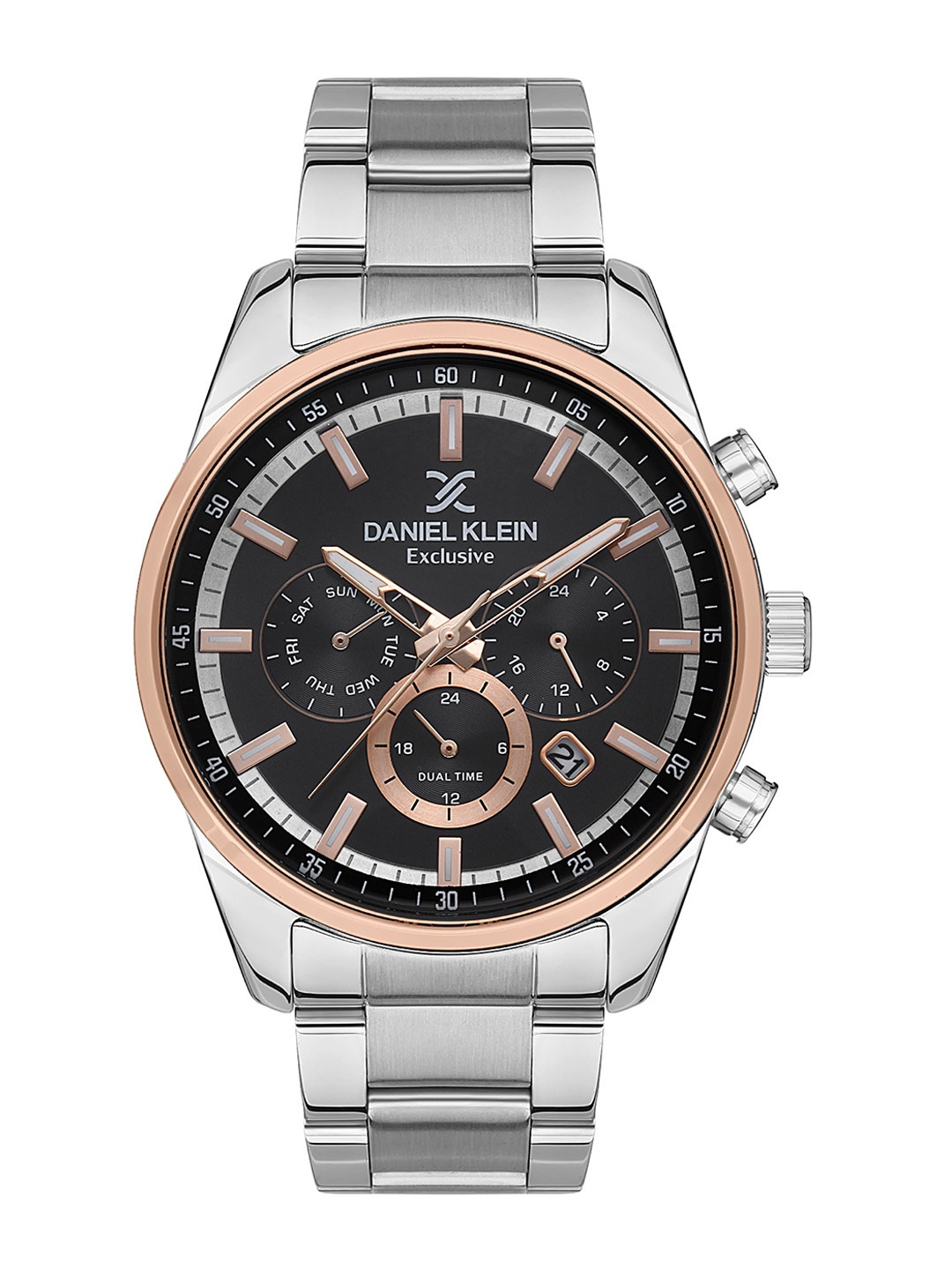 

Daniel Klein Men Dial & Bracelet Style Straps Analogue Multi Function Watch DK.1.13348-3, Black