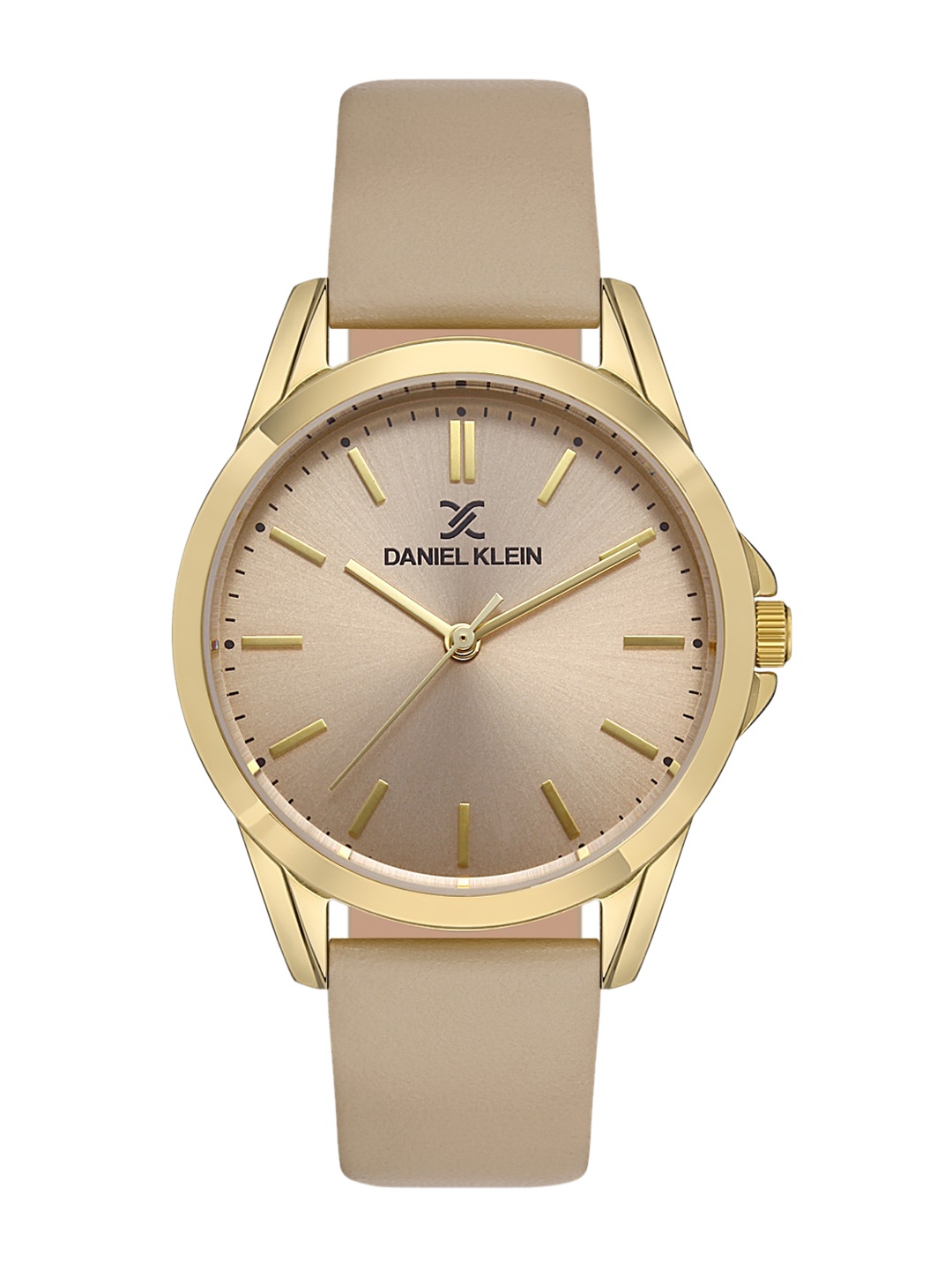 

Daniel Klein Women Leather Straps Analogue Watch DK 1 13419-4, Beige