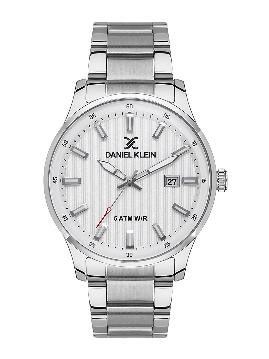 

Daniel Klein Men Dial & Bracelet Style Straps Analogue Watch DK 1 13376-1, Silver