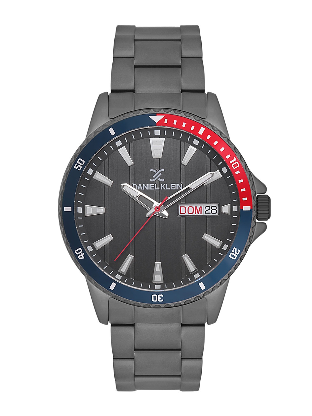 

Daniel Klein Men Dial & Bracelet Style Straps Analogue Watch DK 1 12568-5, Grey