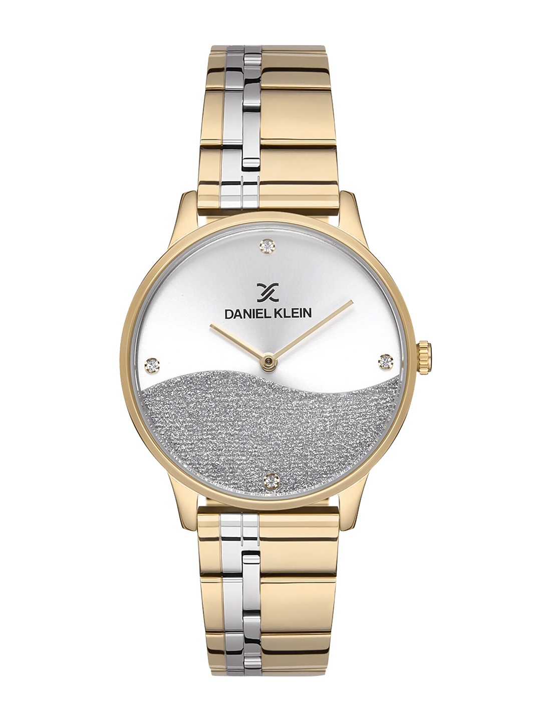 

Daniel Klein Women Embellished Dial & Bracelet Style Straps Analogue Watch DK.1.12796-4, Silver