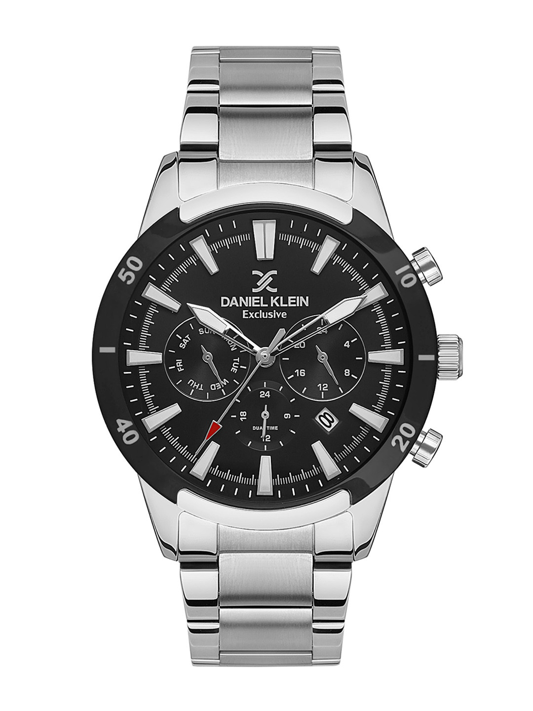

Daniel Klein Men Bracelet Style Straps Analogue Multi Function Watch DK 1 13432-1, Black