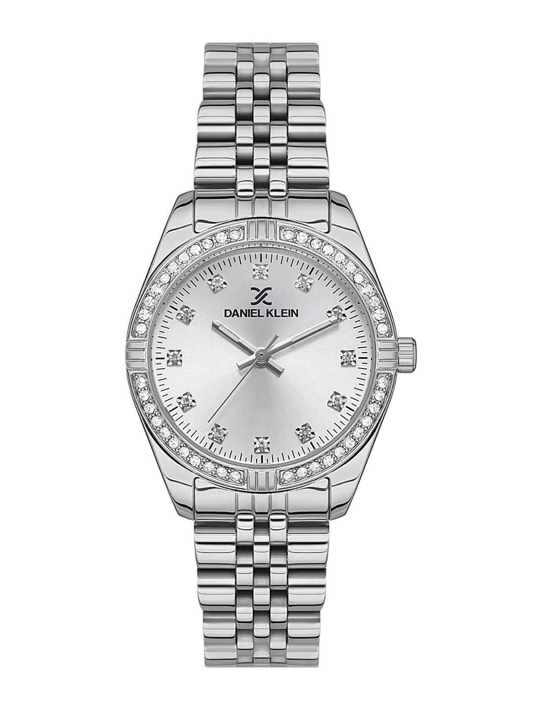 

Daniel Klein Women Embellished Dial & Wrap Around Straps Analogue Watch DK.1.13443-1, Silver