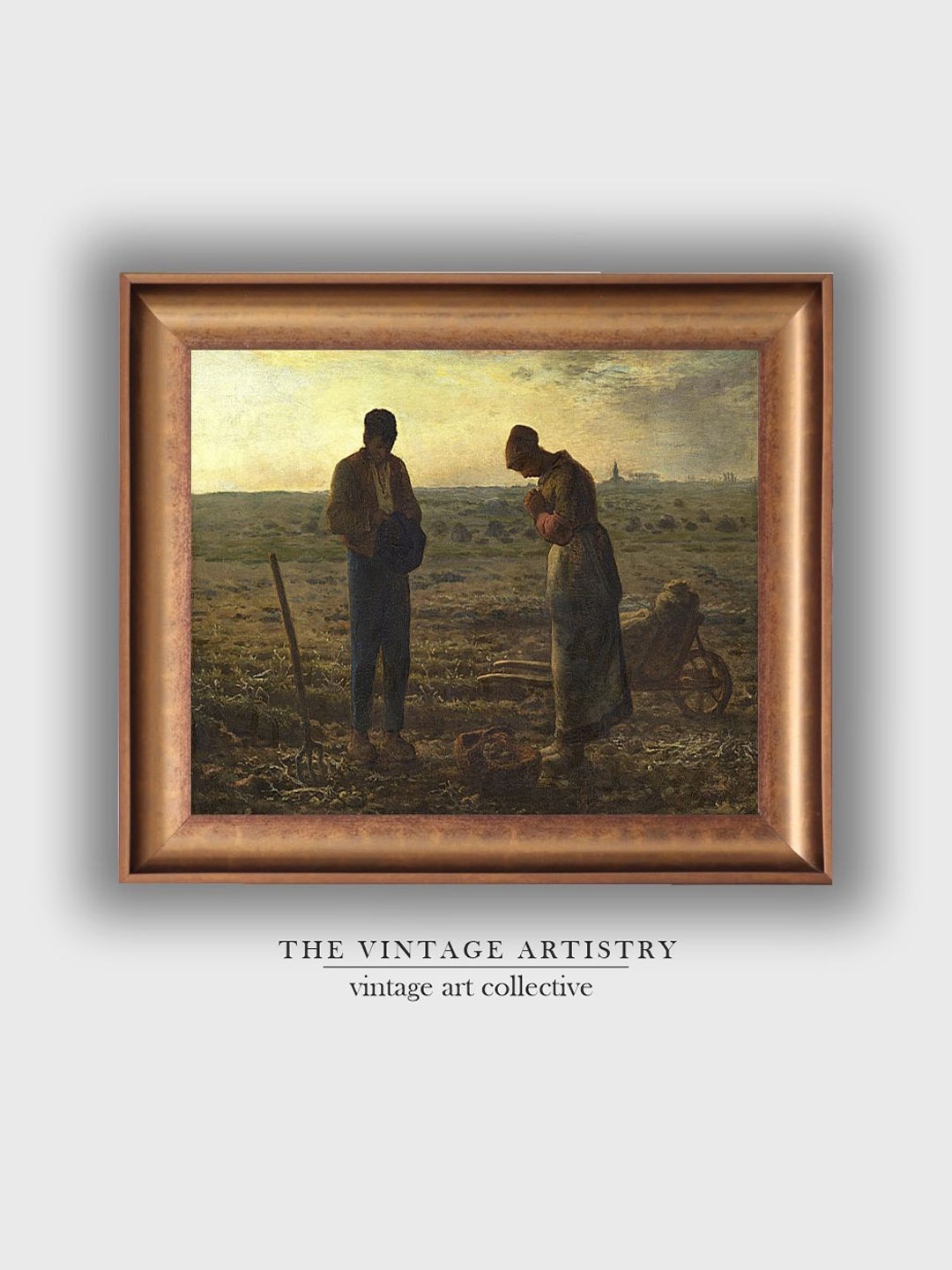 

THE VINTAGE ARTISTRY Green & Brown Classic Wooden Framed Painting Wall Art