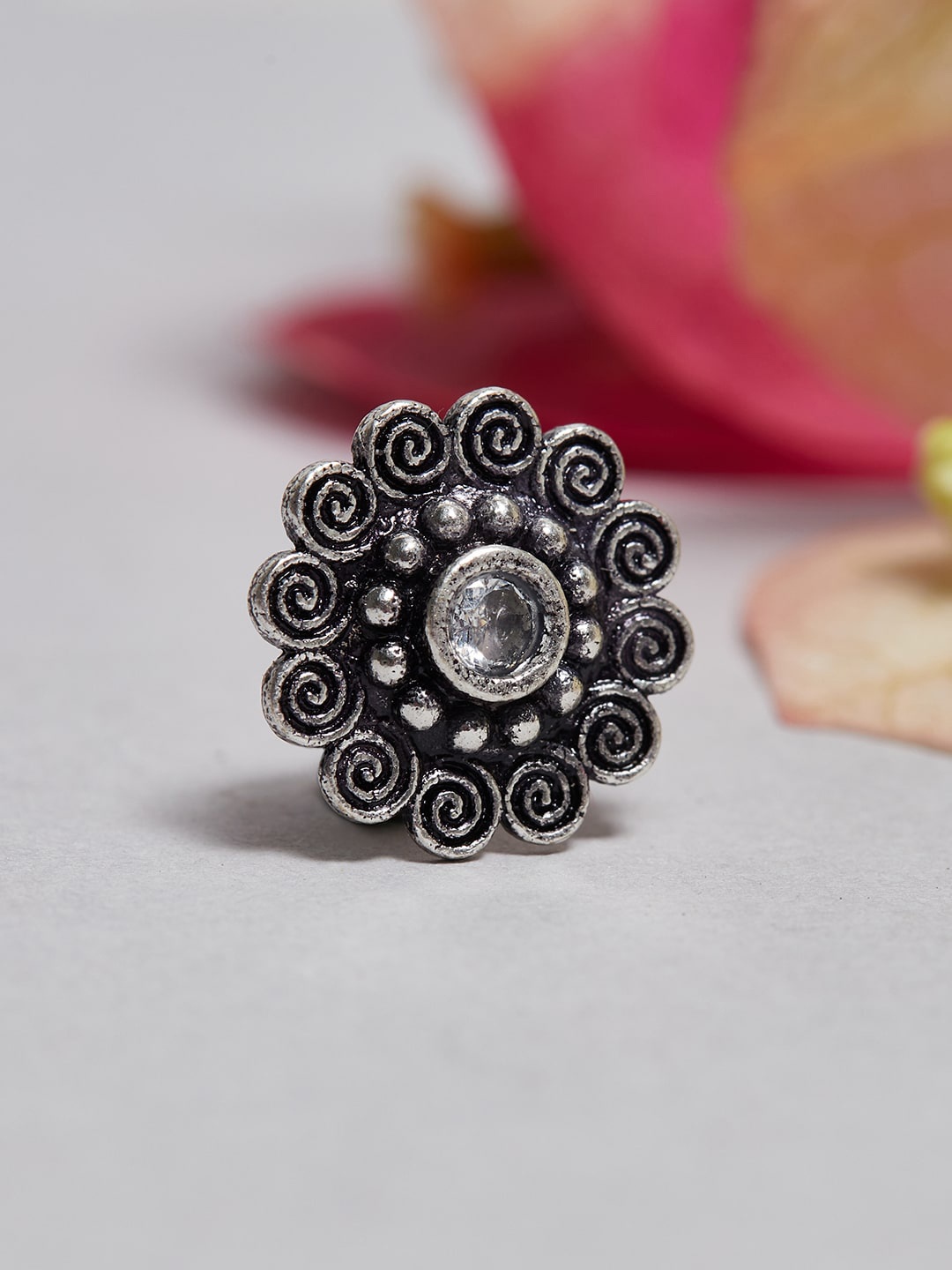 

Voylla Silver-Plated Clip-On Nosepin