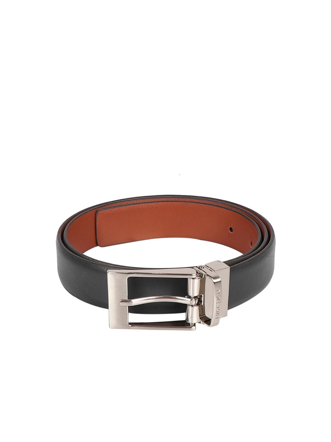 

Hidesign Men Tang Closure Textured Reversible Leather Formal Belt, Brown