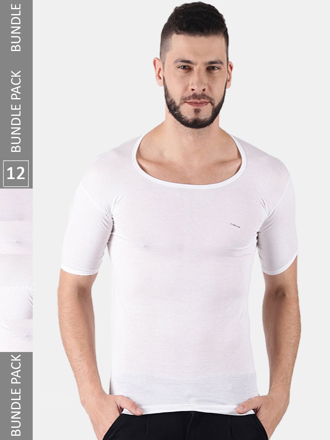 

Dollar Pack Of 12 Assorted Cotton UnderShirt Innerwear Vests