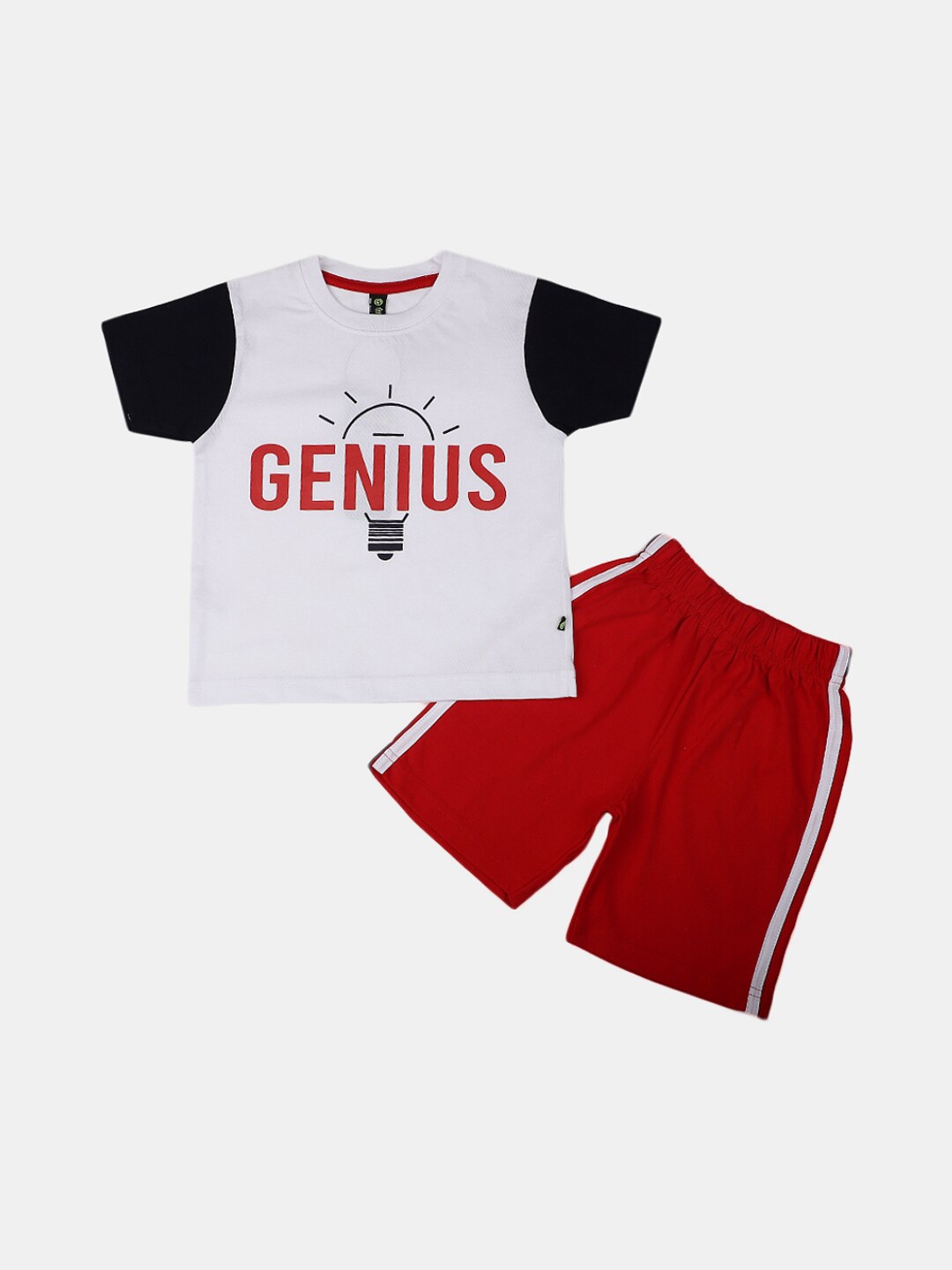 

V-Mart Kids Printed T-shirt with Shorts, White