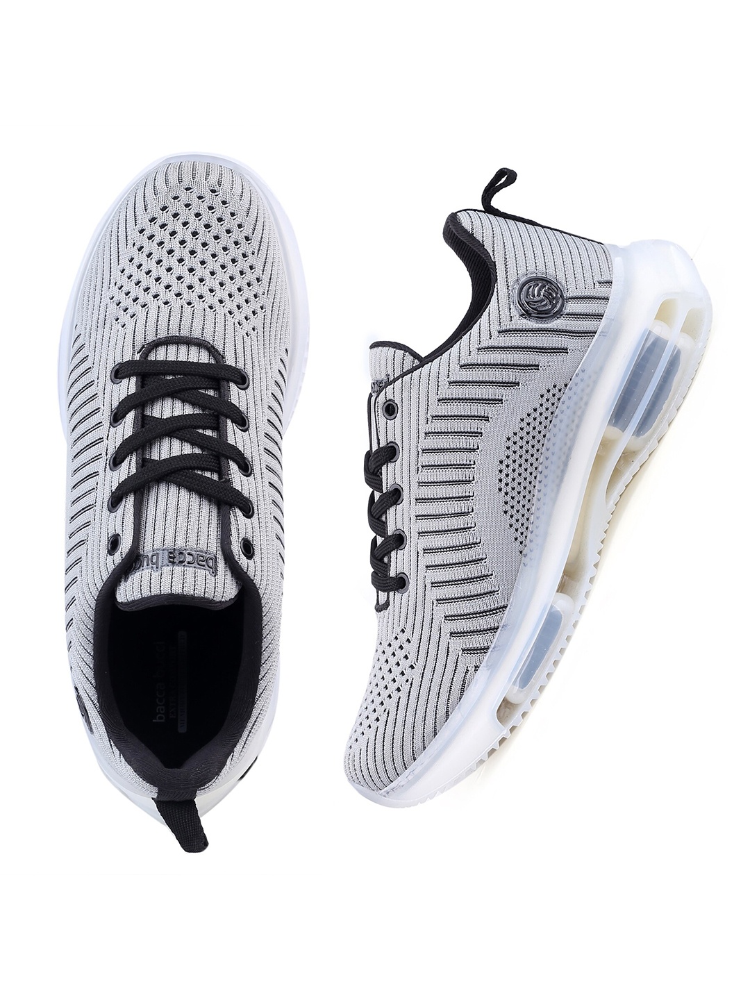 

bacca bucci Men Mesh Non-Marking Training or Gym Shoes, Grey