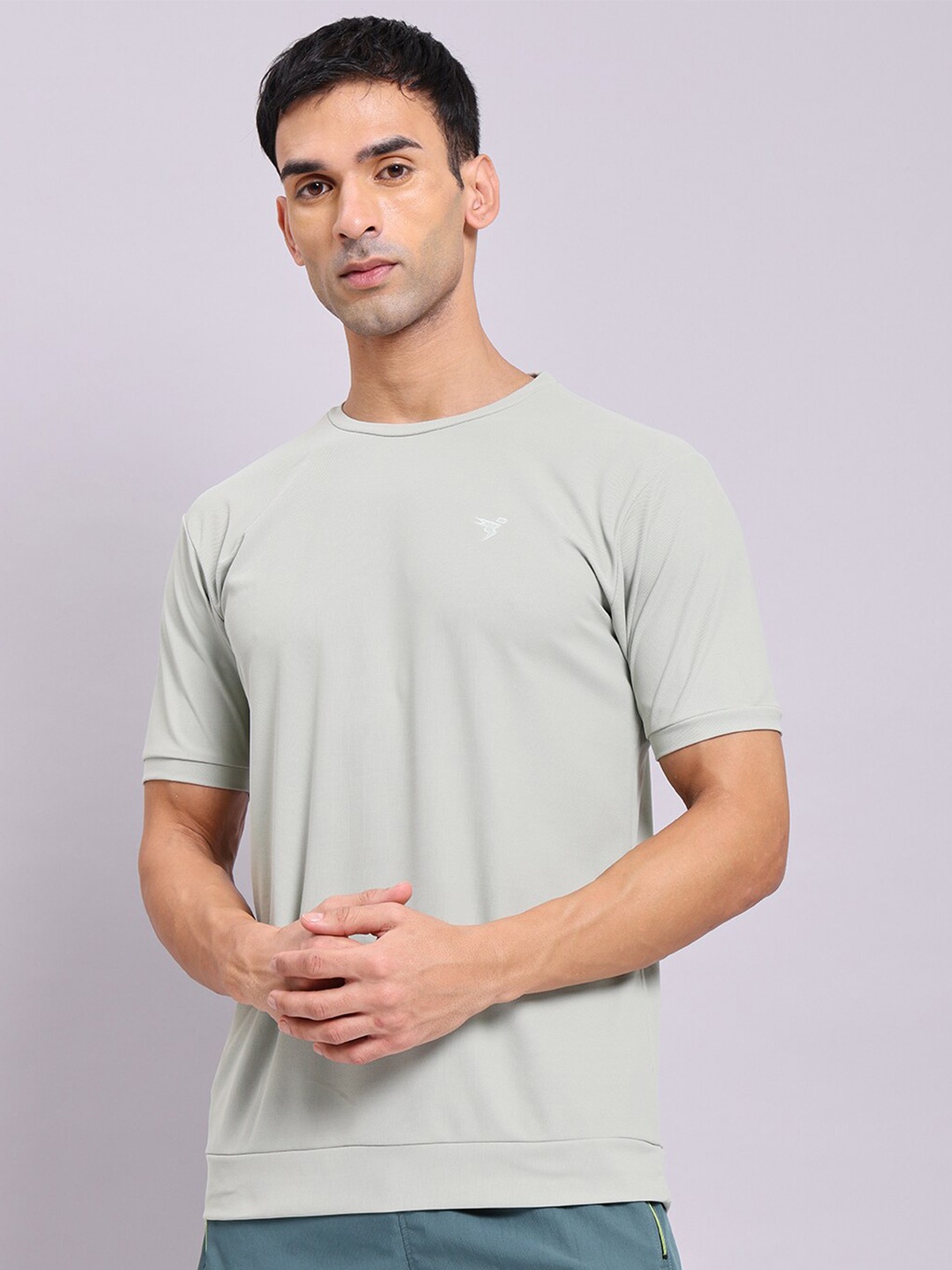 

Technosport Antimicrobial Round Neck Comfortable Slim Fit Sports T-shirt, Lime green