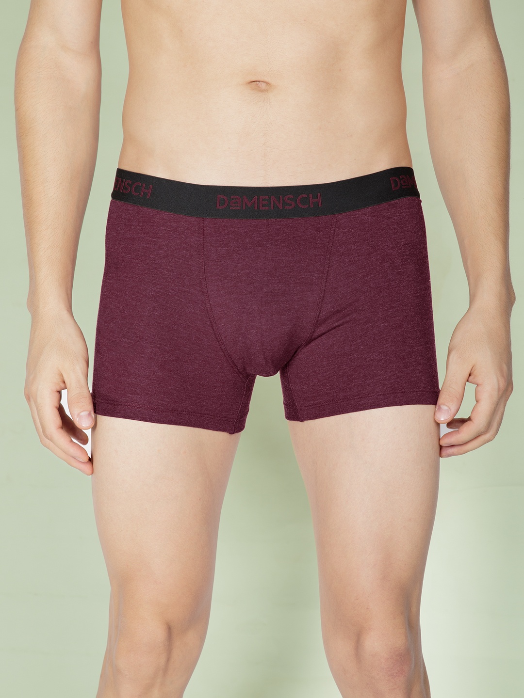 

DAMENSCH Men Premium Cotton Melange Trunk DMS23ITK13RIR, Maroon