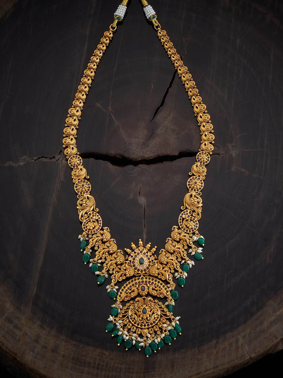 

Kushal's Fashion Jewellery Gold-Plated Copper Antique Necklace