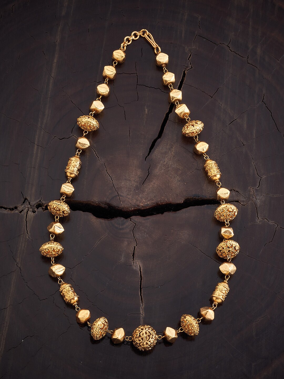 

Kushal's Fashion Jewellery Antique Copper Necklace, Gold