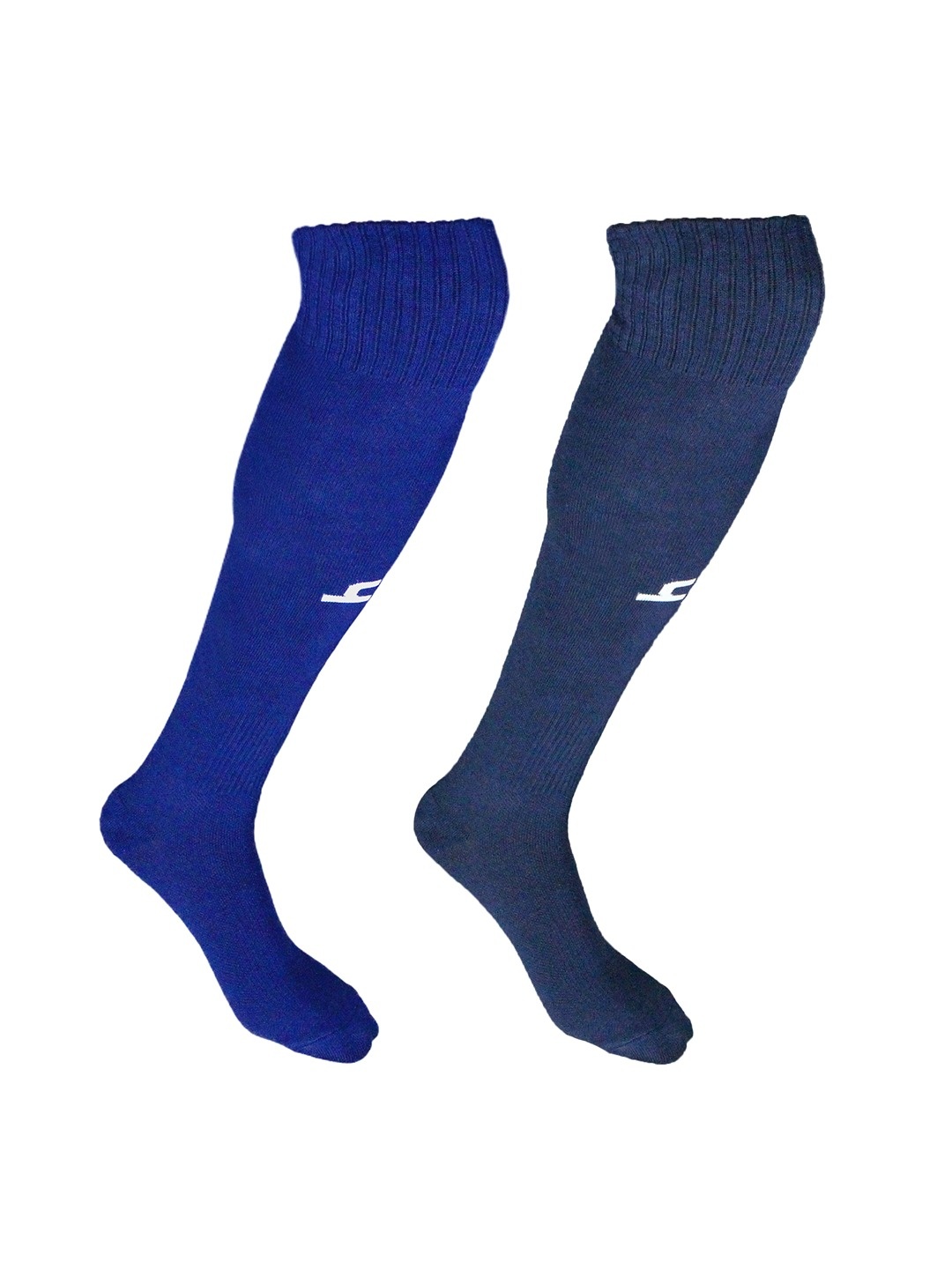 

Heelium Pack of 2 Odour Free Superior Grip Cushioned Base Bamboo Football Socks, Blue