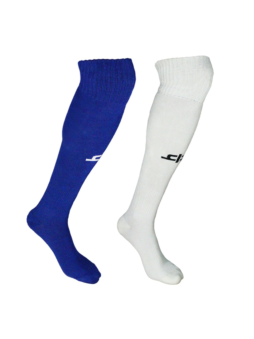 

Heelium Pack of 2 Odour Free Superior Grip Cushioned Base Bamboo Football Socks, Blue