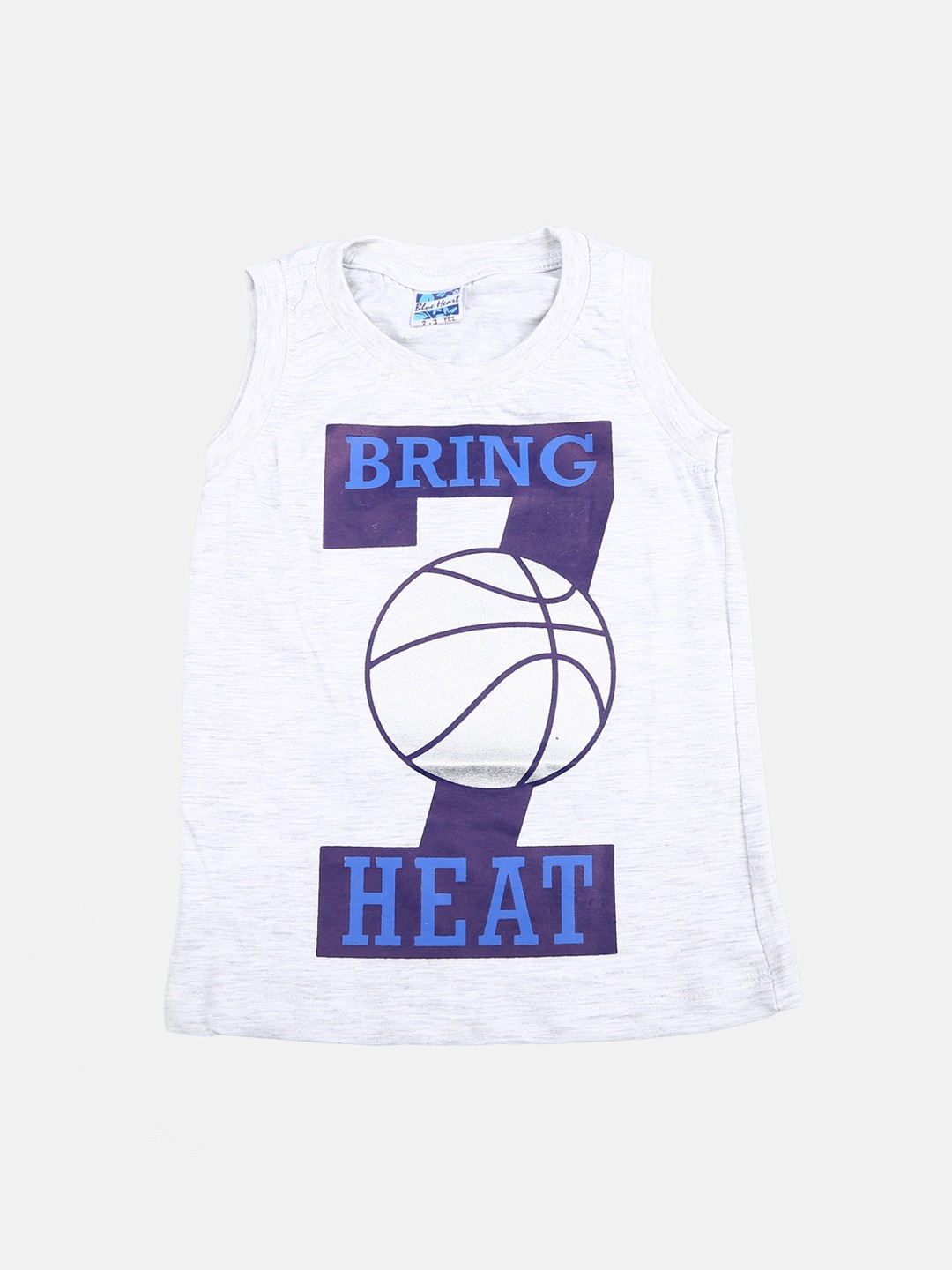

V-Mart Boys Printed Cotton Innerwear Vest, Grey