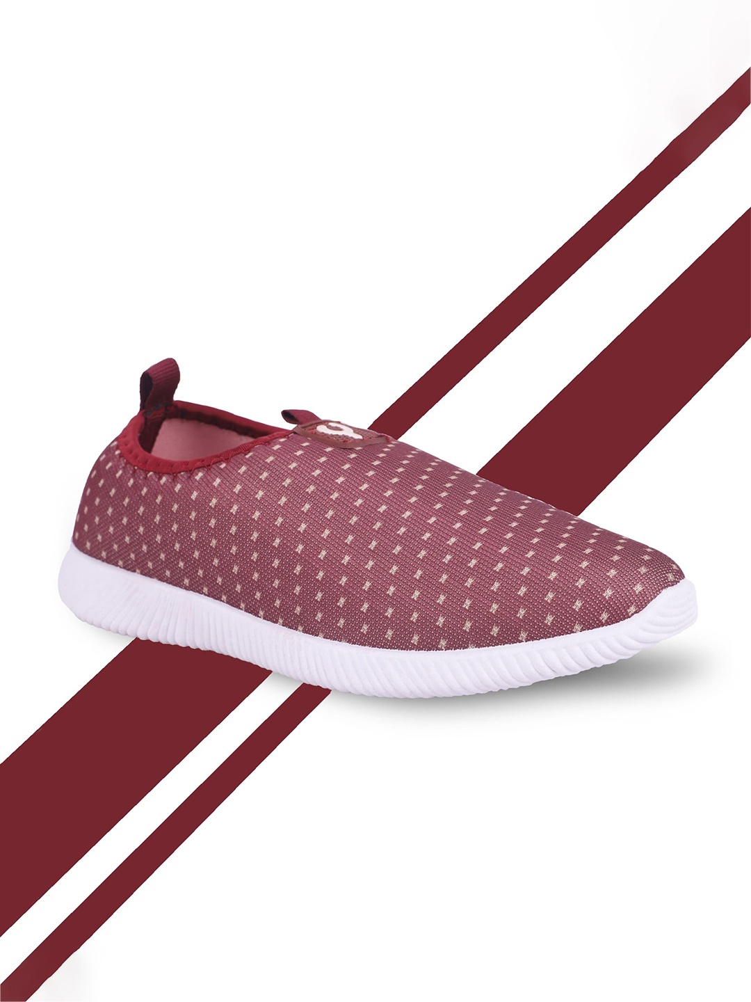 

FABBMATE Women Walking Non-Marking Shoes, Red