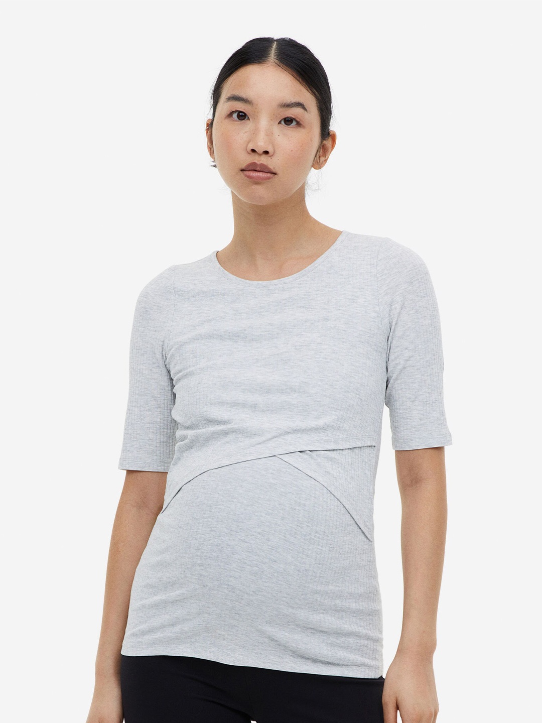 

H&M MAMA 2-Pack Nursing Tops, Blue