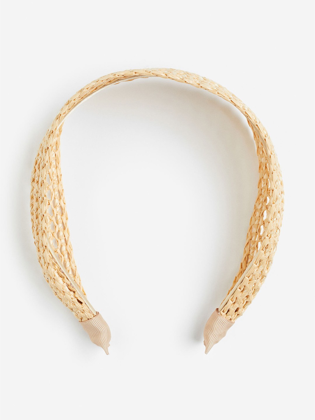 

H&M Straw Alice Band, Beige