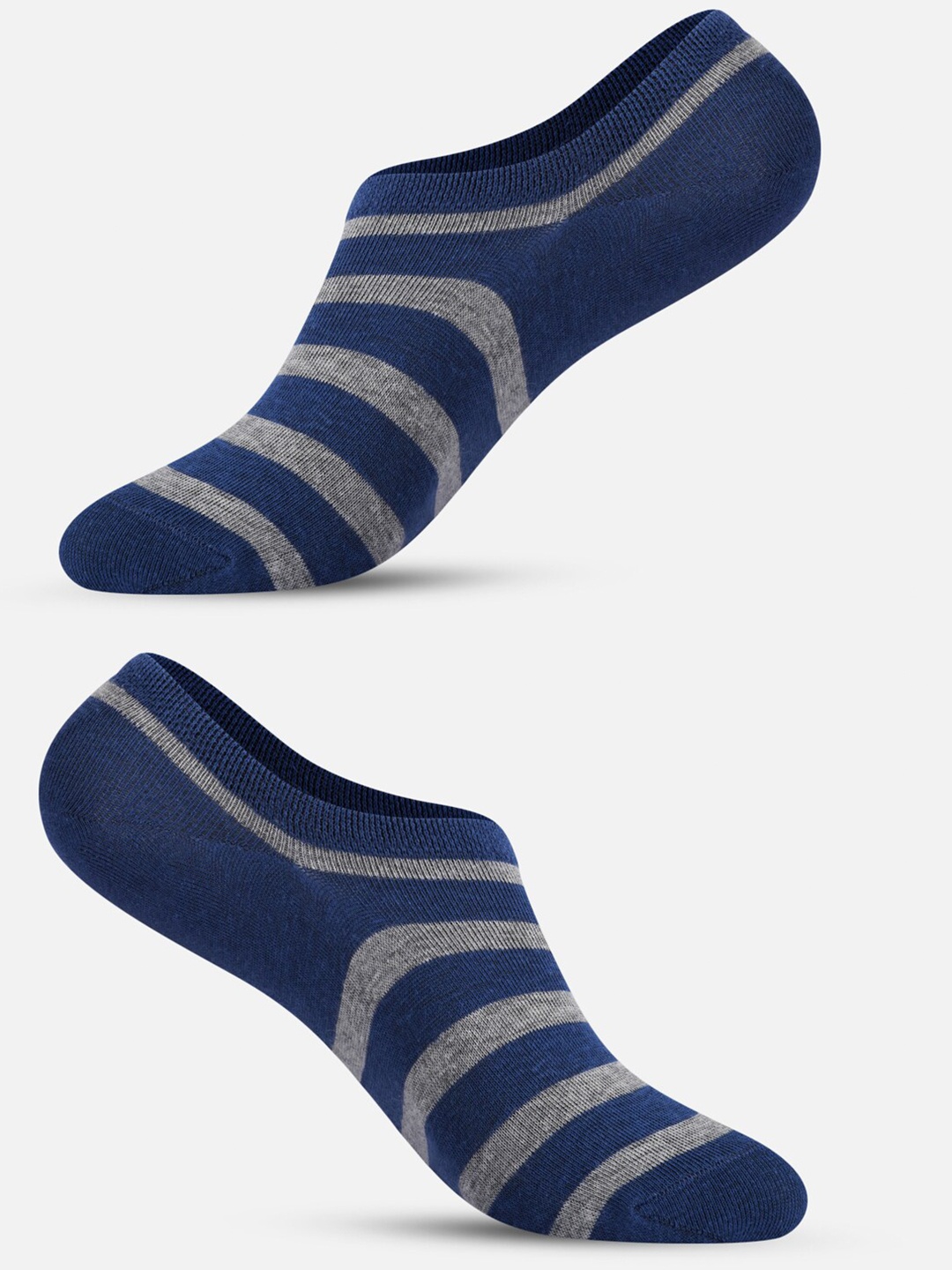 

TOFFCRAFT Men Striped Cotton Ankle-Length Socks, Blue