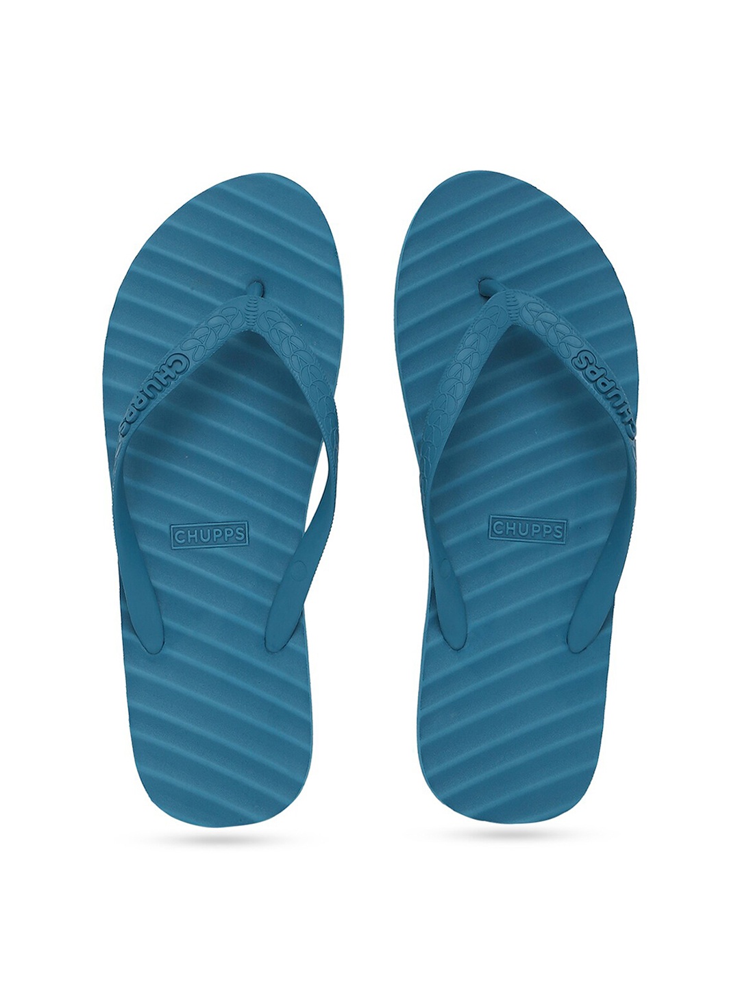 

CHUPPS Men Monochrome Collection Rubber Thong Flip-Flops, Blue