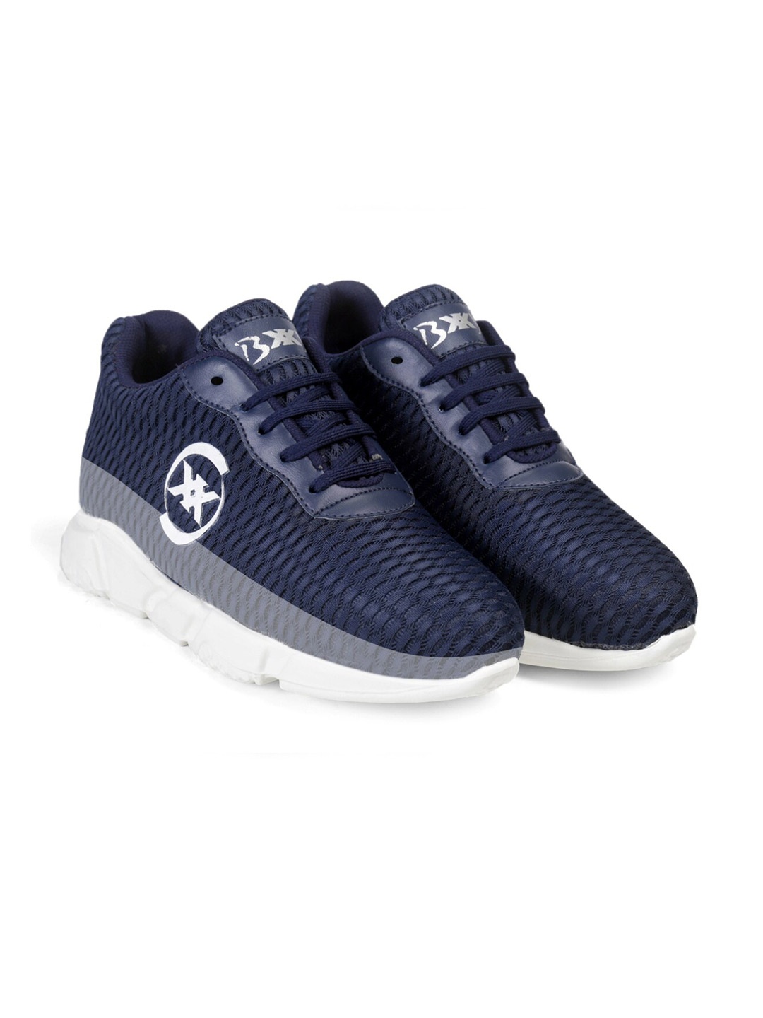 

Bxxy Men Mesh Running Non-Marking Air-Max Elevator Shoes, Navy blue