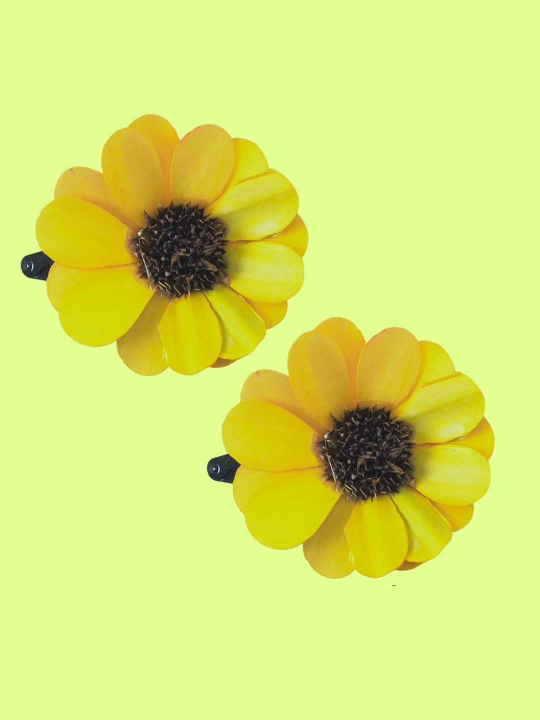 

LYF5STAR Women Set Of 2 Tic Tac Hair Clip, Yellow