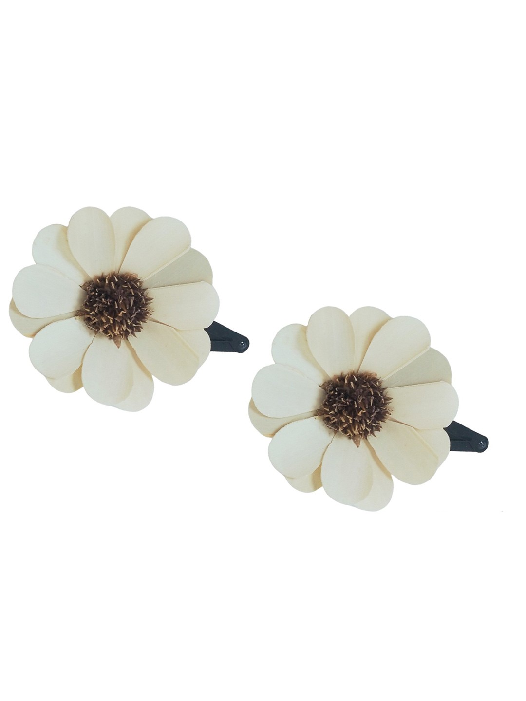 

LYF5STAR Women Set Of 2 Tic Tac Hair Clip, Cream