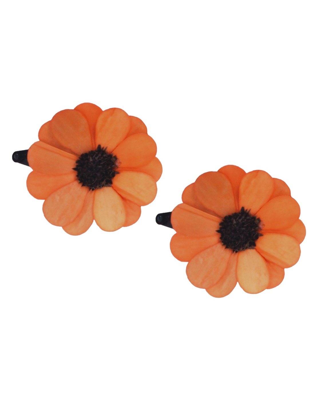 

LYF5STAR Women Set Of 2 Tic Tac Hair Clip, Orange