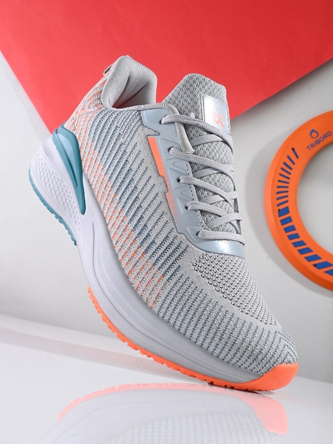 

HRX by Hrithik Roshan Men Mesh Running Non-Marking Shoes, Grey