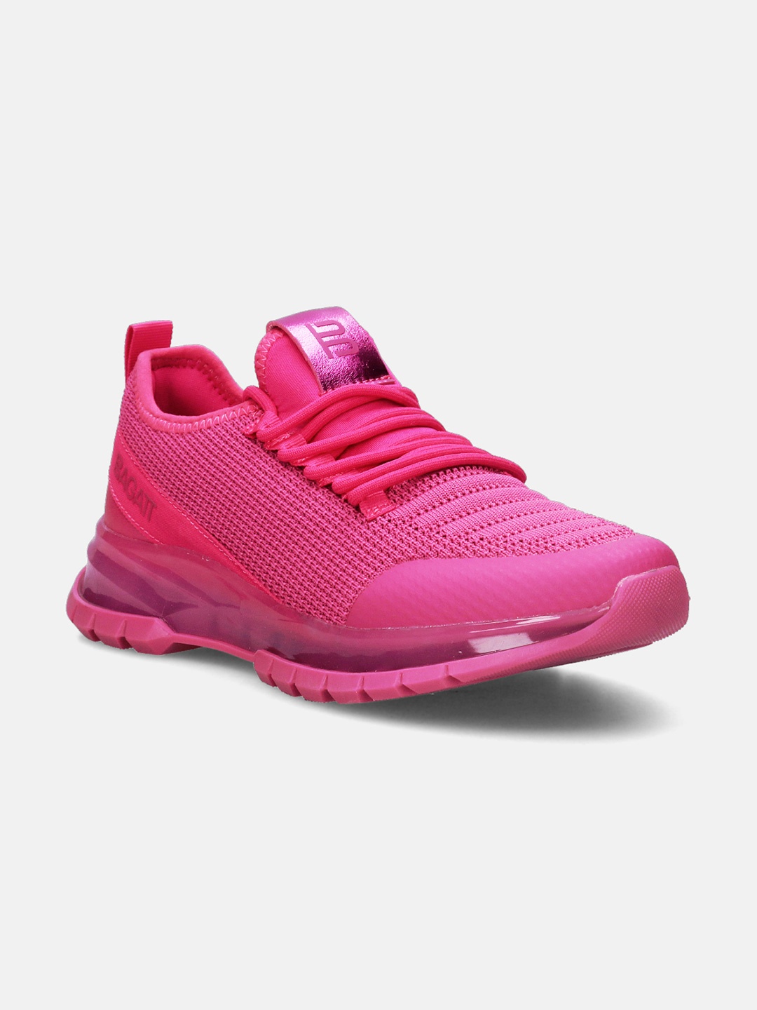 

BAGATT Women Athena Woven Design Sneakers, Pink