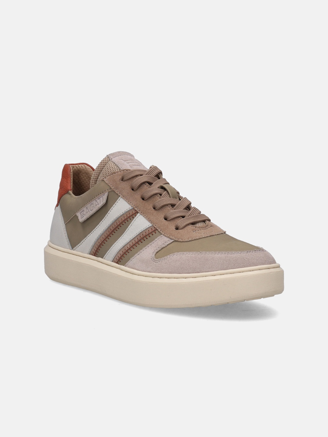 

BAGATT Women Gina Leather Sneakers, Brown
