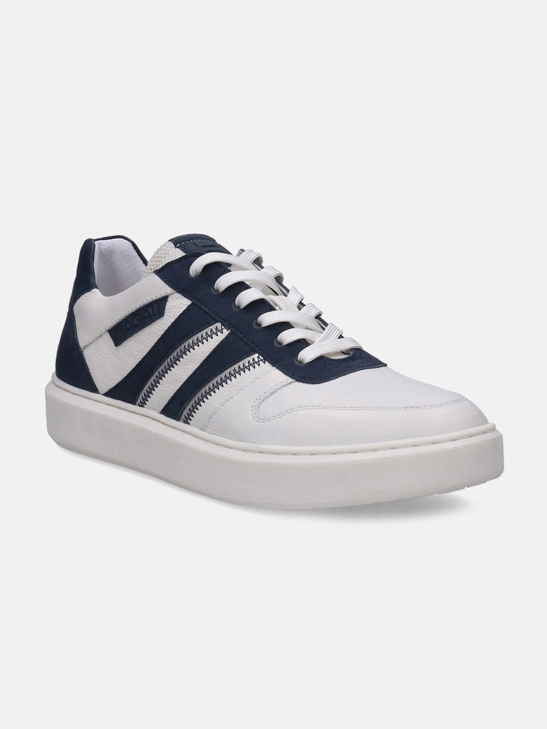 

BAGATT Women Gina Colourblocked Leather Sneakers, White