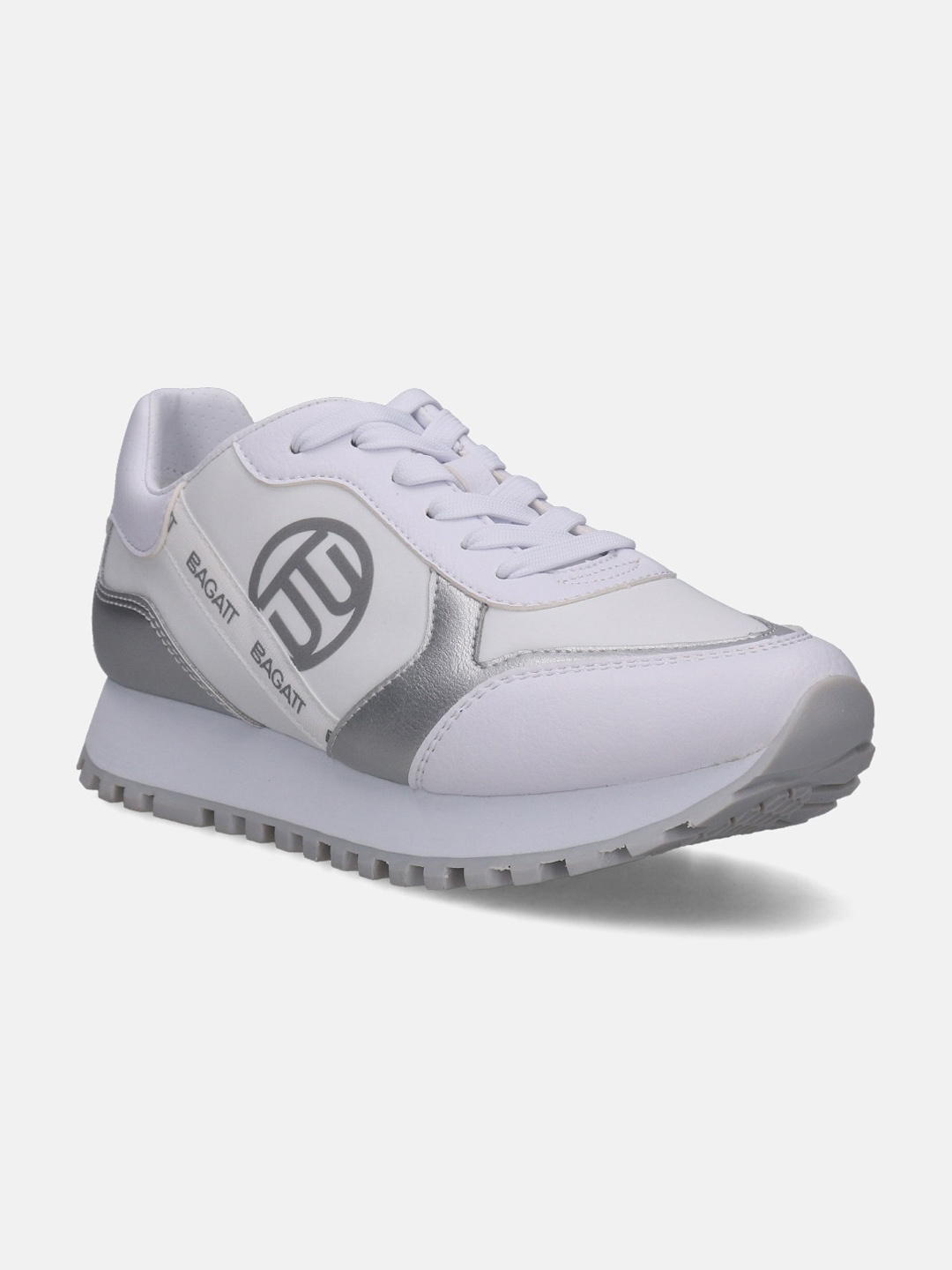 

BAGATT Women Siena Lace-Up Sneakers, White