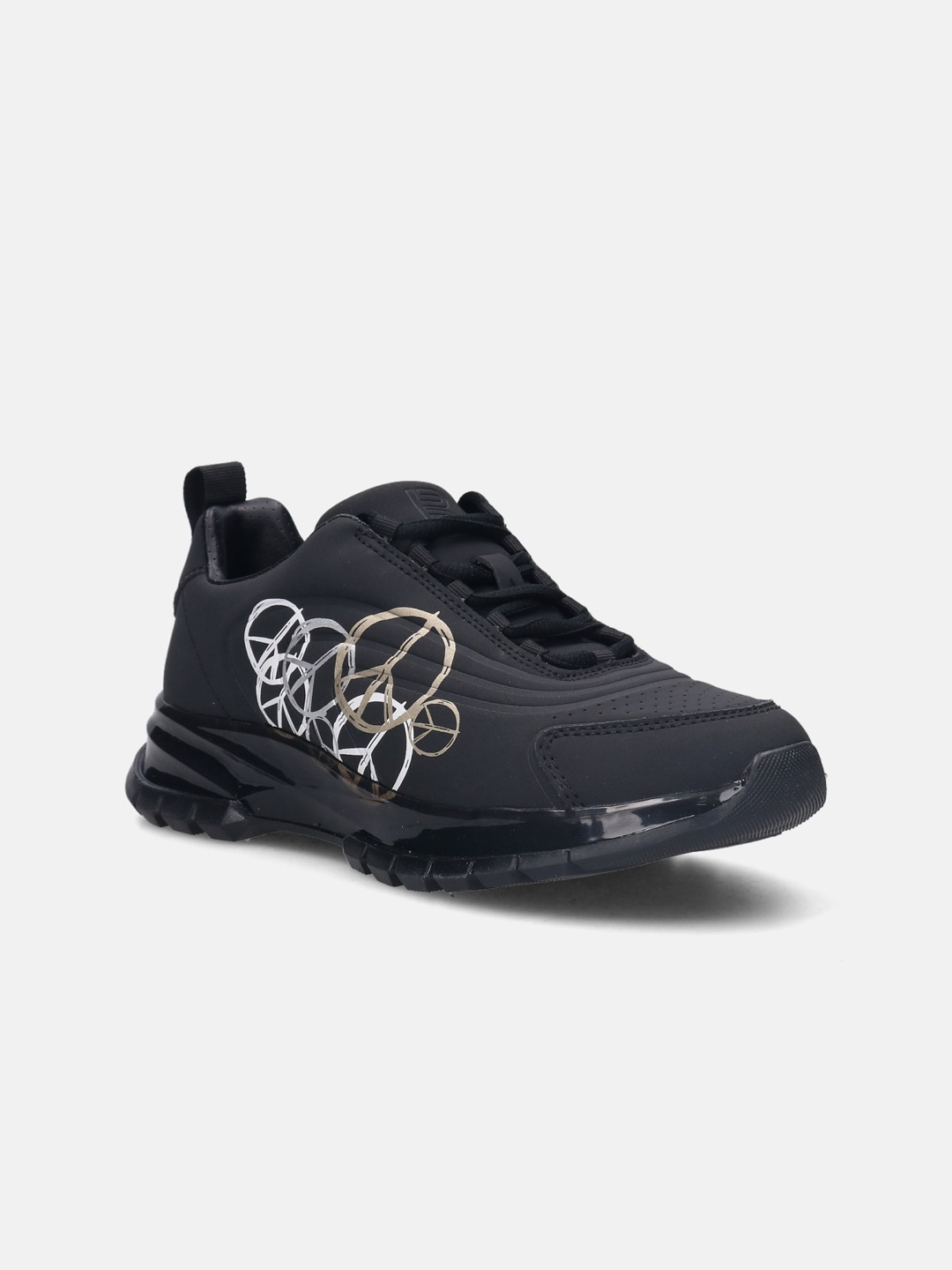 

BAGATT Women Athena Printed Comfort Insole Basics Sneakers, Black