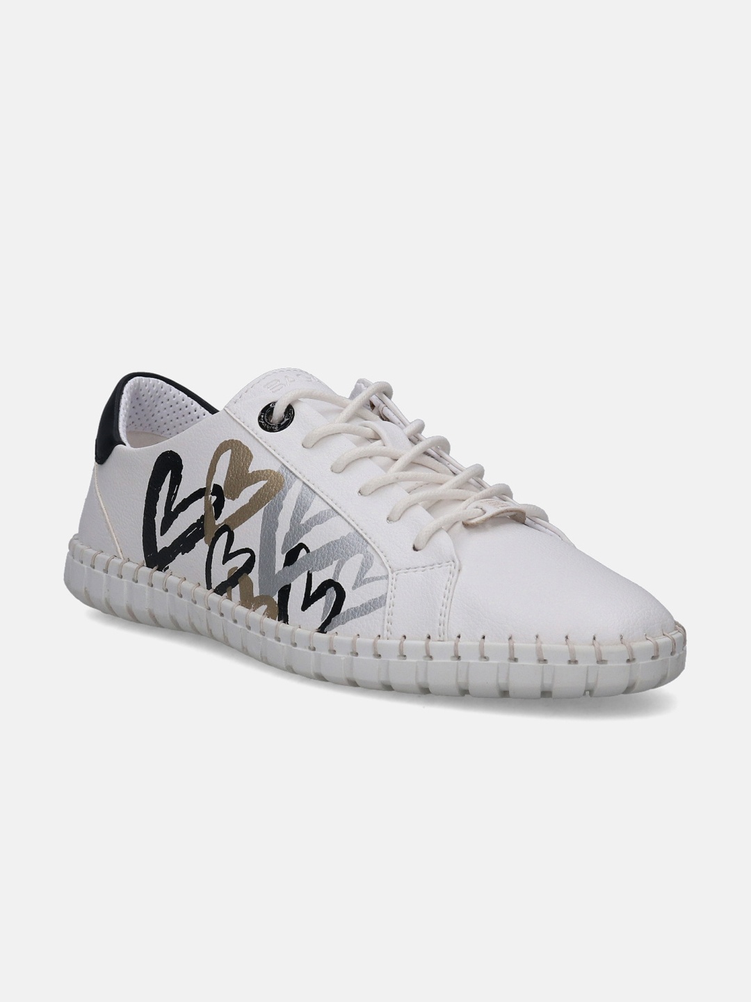 

BAGATT Women Bali Printed Sneakers, White