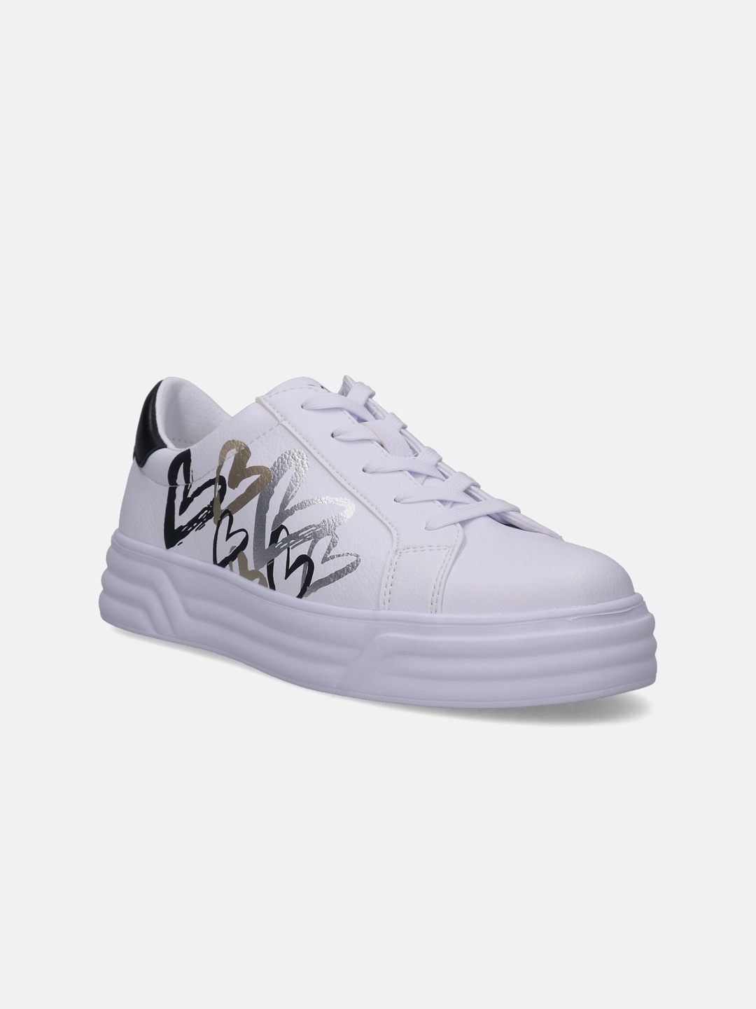 

BAGATT Women Blu Printed Sneakers, White