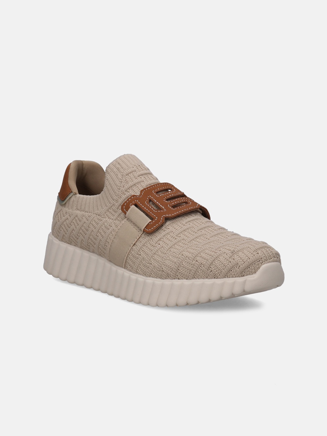 

BAGATT Women Candice Textured Slip On Sneakers, Beige