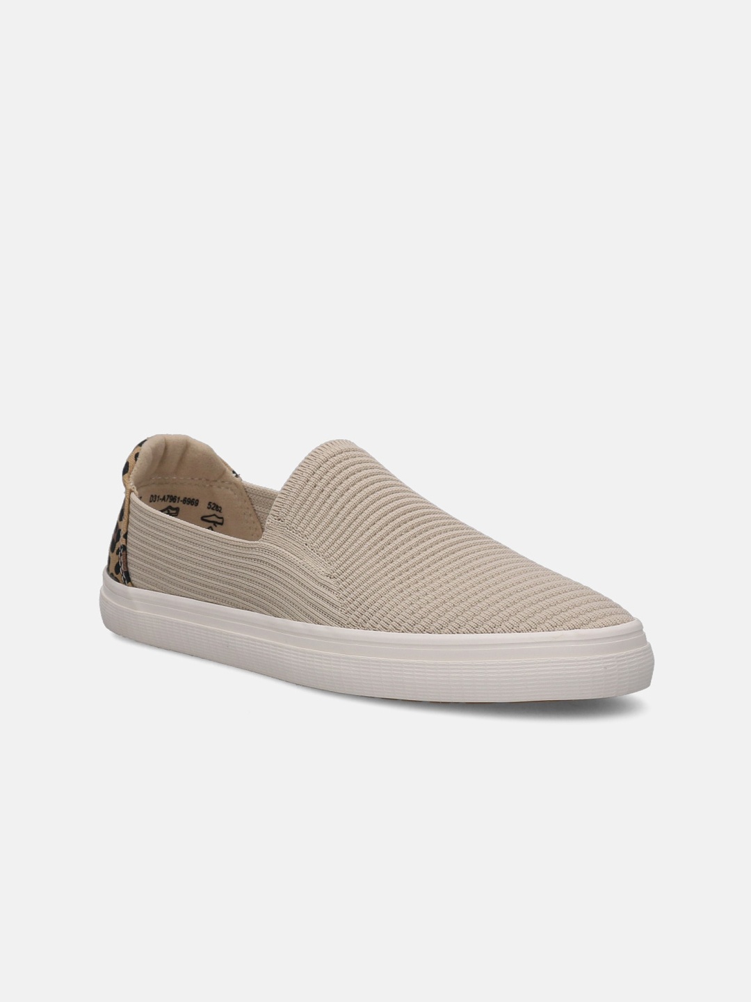 

BAGATT Women Level Animal Print Slip-On Sneakers, Beige