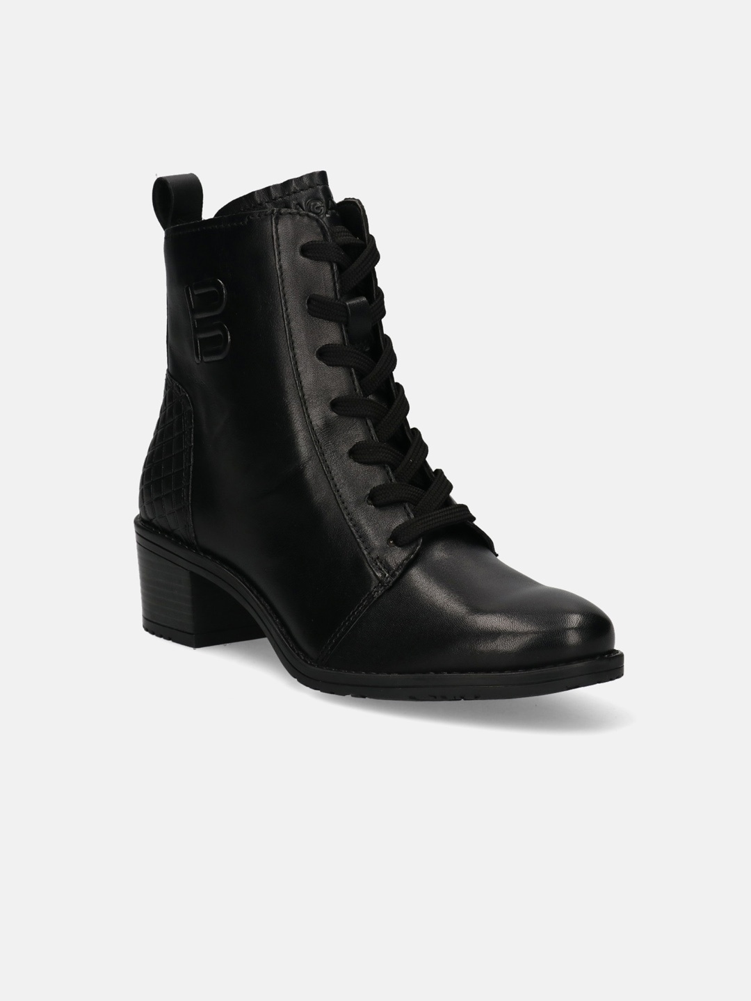 

BAGATT Ruby Women Block-Heeled Leather Regular Boots, Black