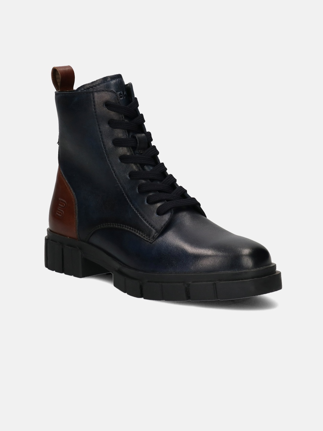 

BAGATT Fiona Women Platform-Heeled Regular Ankle Boots, Navy blue