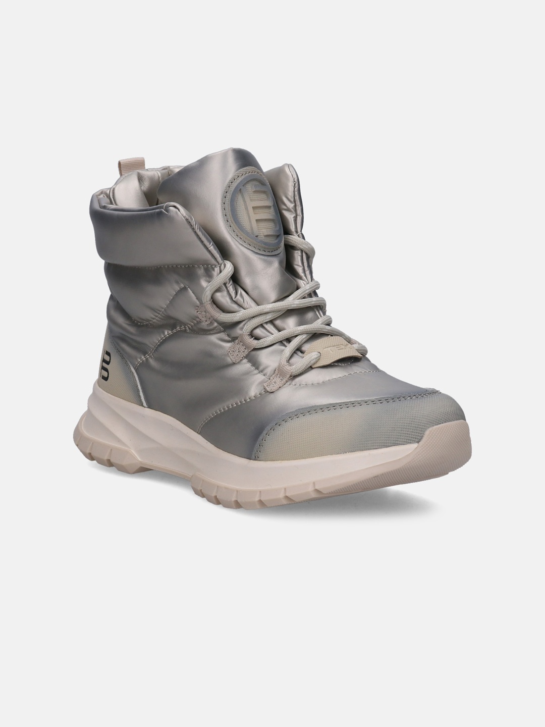 

BAGATT Woman Athena Tex Metallics High-Top Regular Boots, Silver