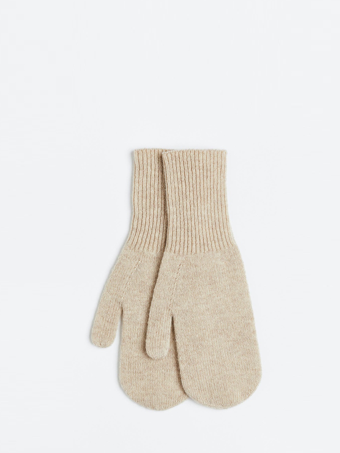 

H&M Women Cashmere-Blend Mittens, Beige