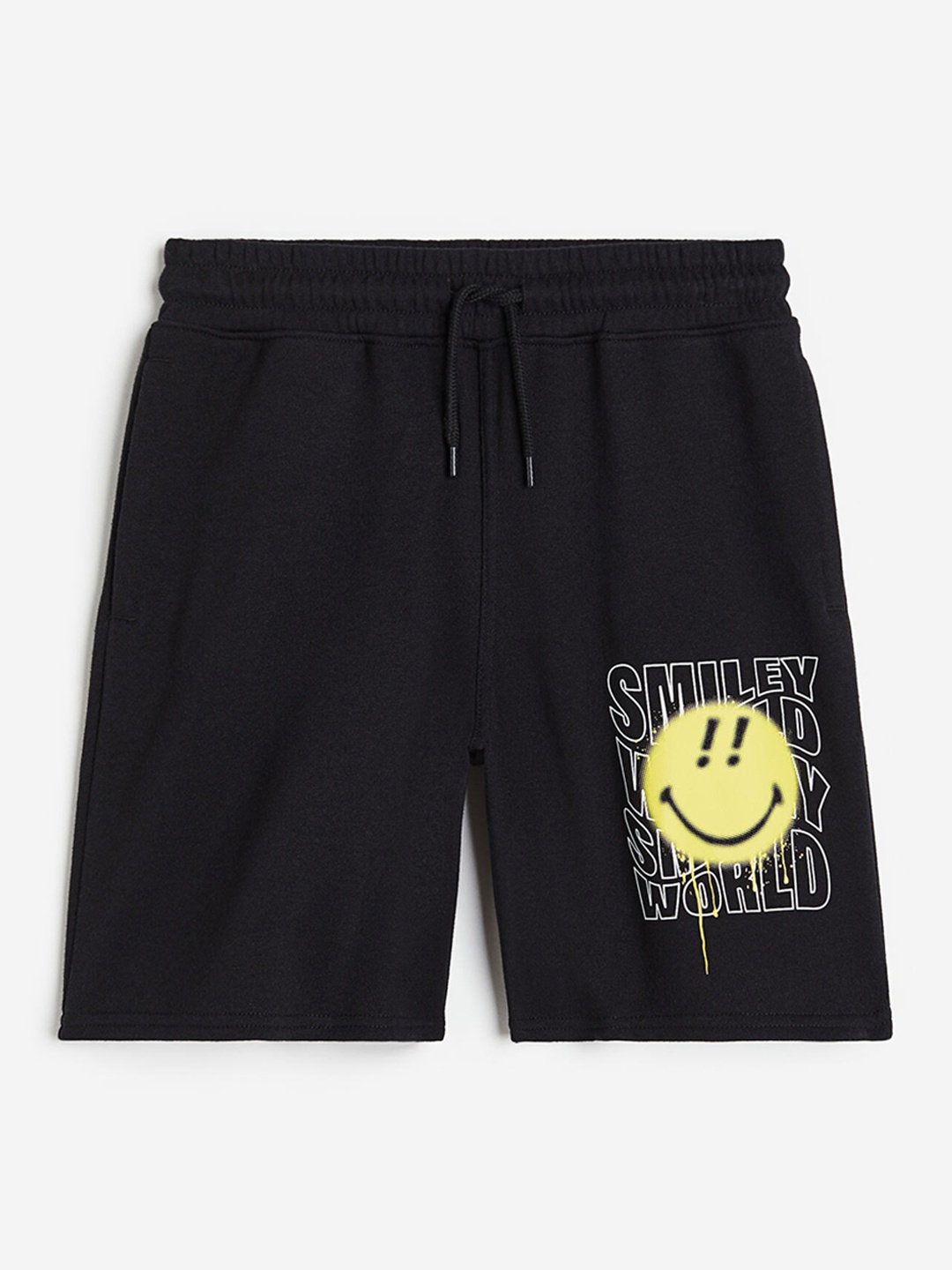 

H&M Boys Printed Sweatshorts, Black