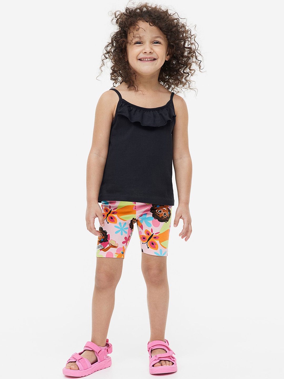 

H&M Girls Printed Cycling Shorts, Pink