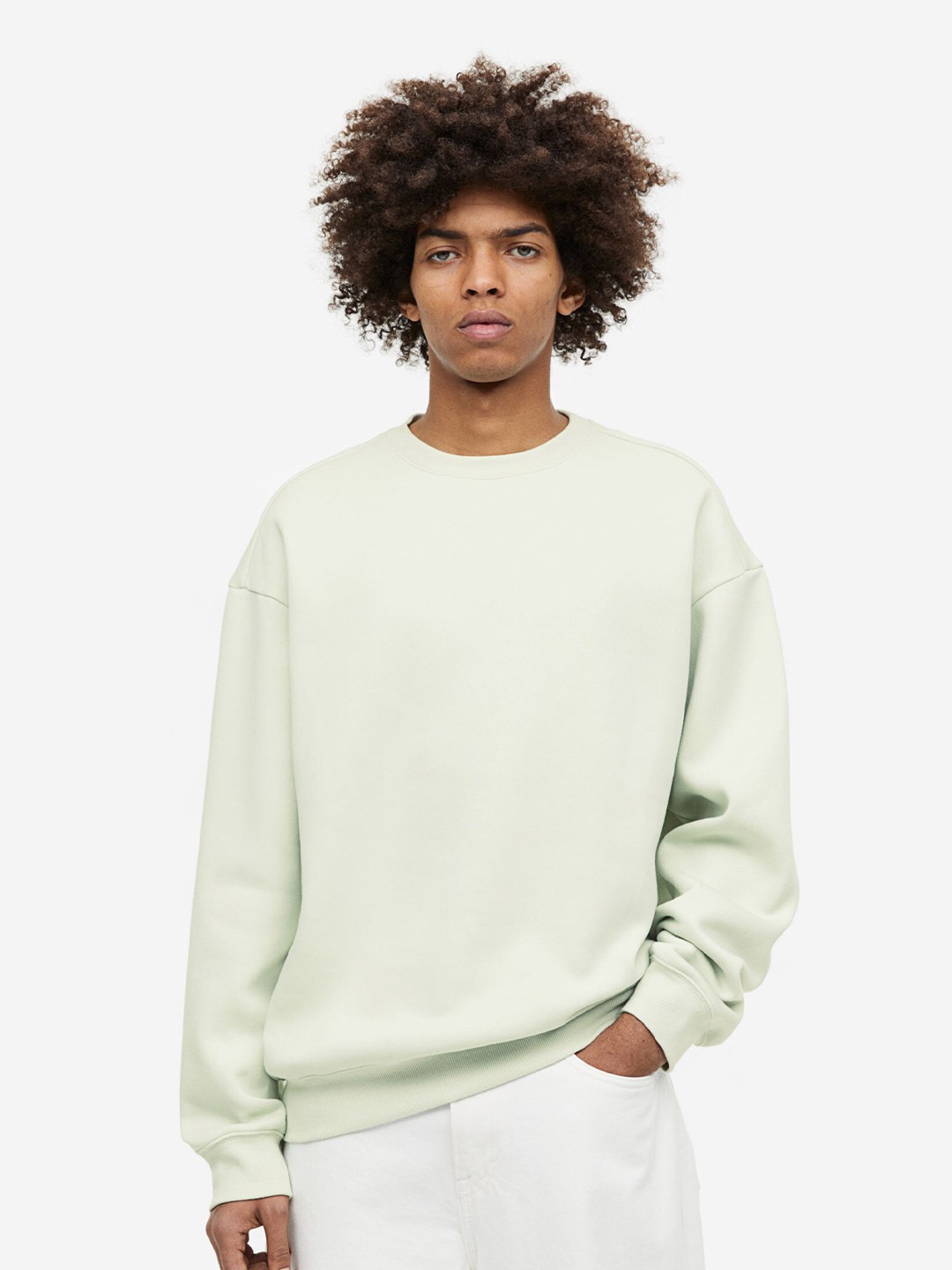 

H&M Men Relaxed Fit Sweatshirt, Sea green