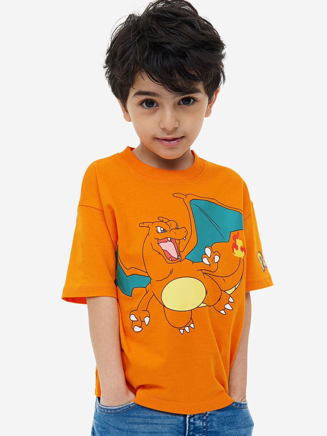 

H&M Boys Printed T-shirt, Orange