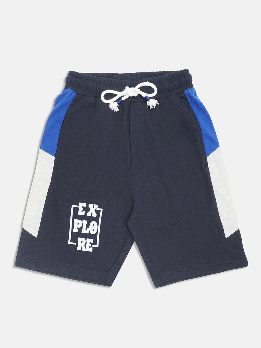 

Lil Tomatoes Boys Mid-Rise Shorts, Navy blue
