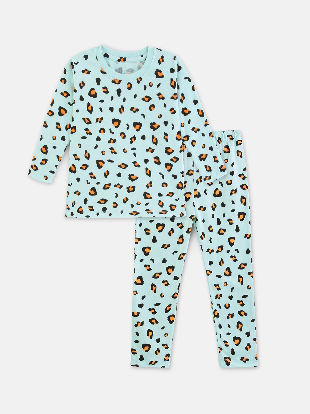 

Cuddles for Cubs Kids Animal Printed Night Suit, Blue
